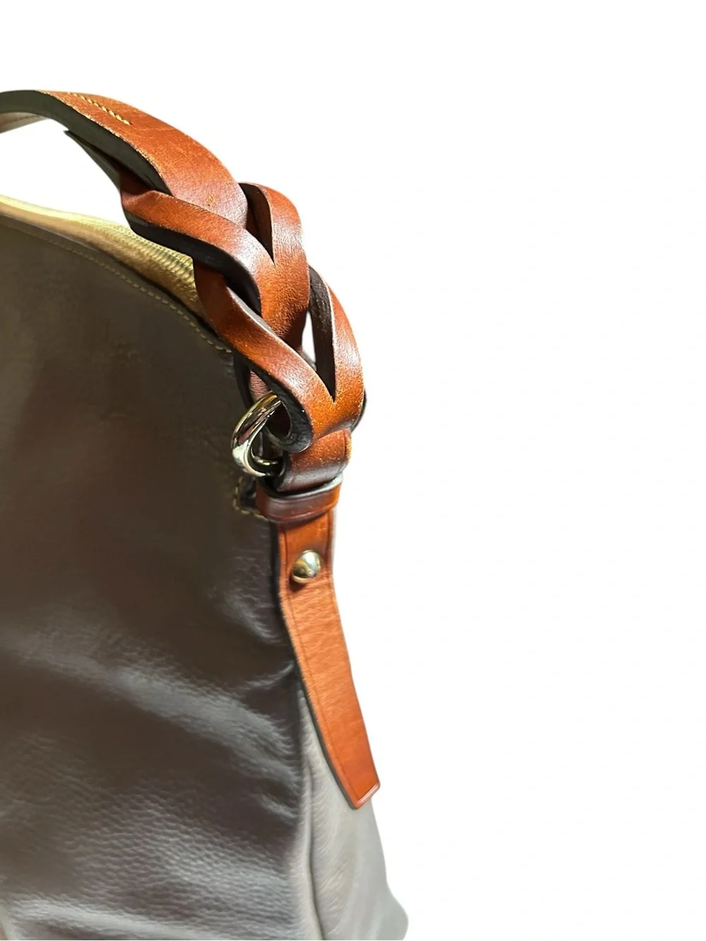 Dooney & Bourke Pebble Grain Leather Sloane Dixon Hobo Elephant Bag